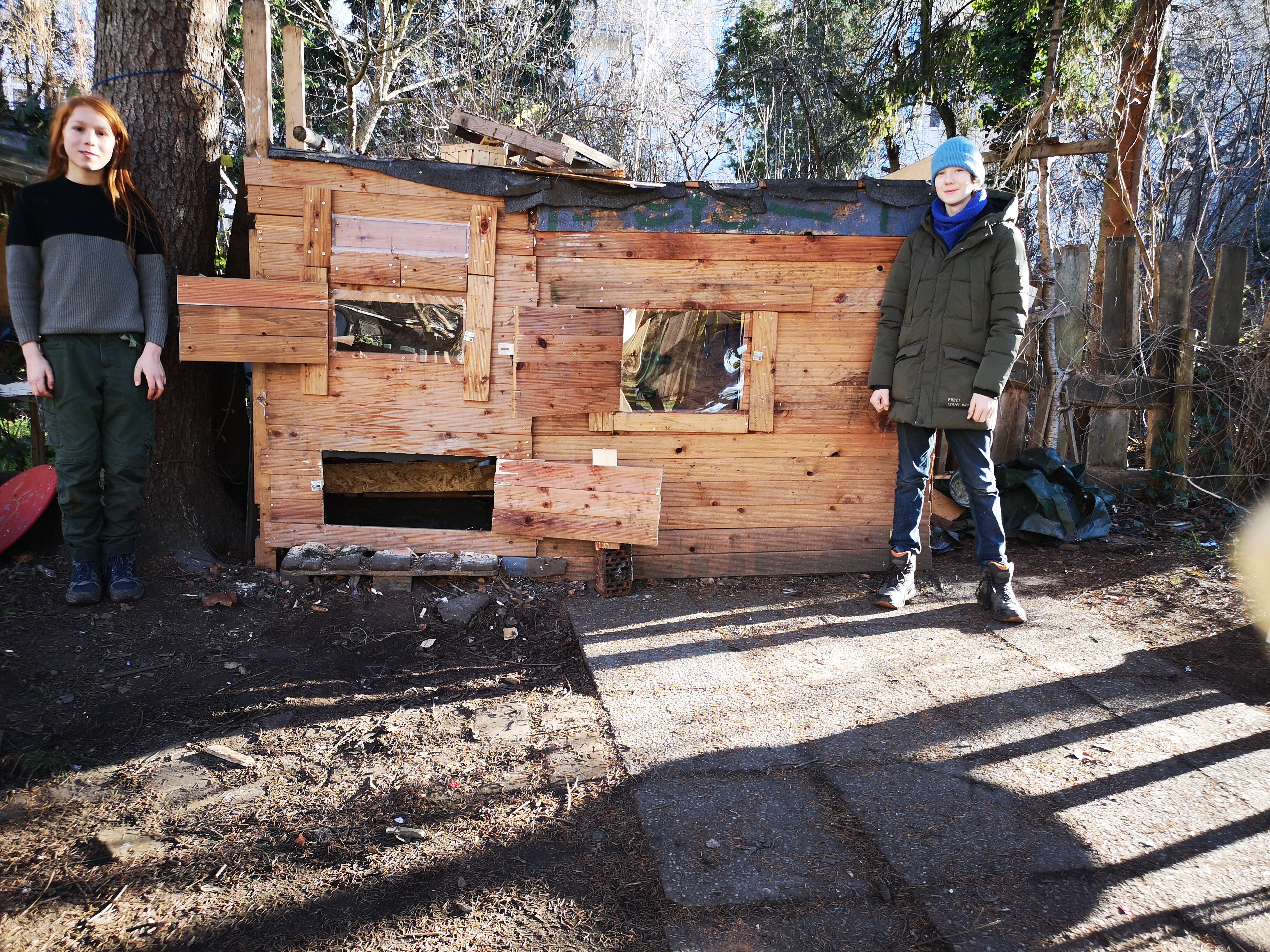 My Friend and I at our House